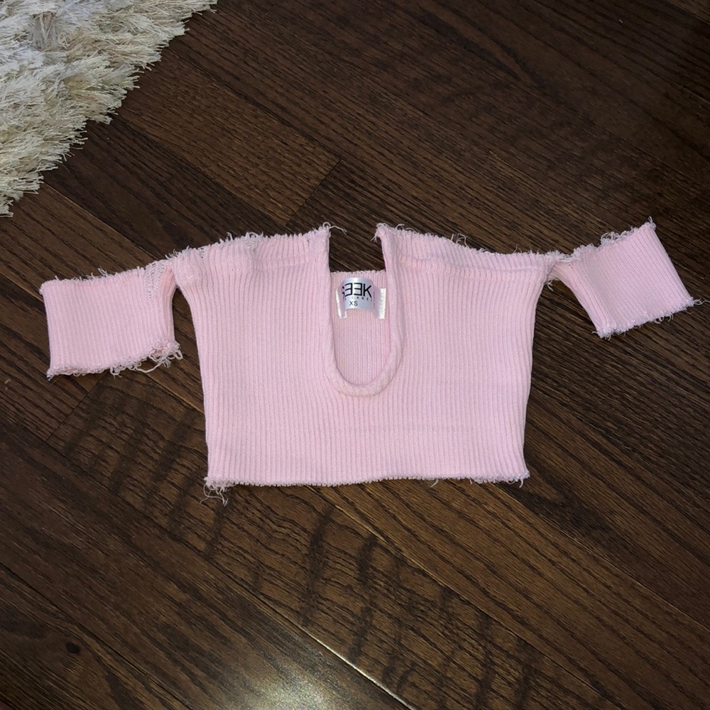 light pink top